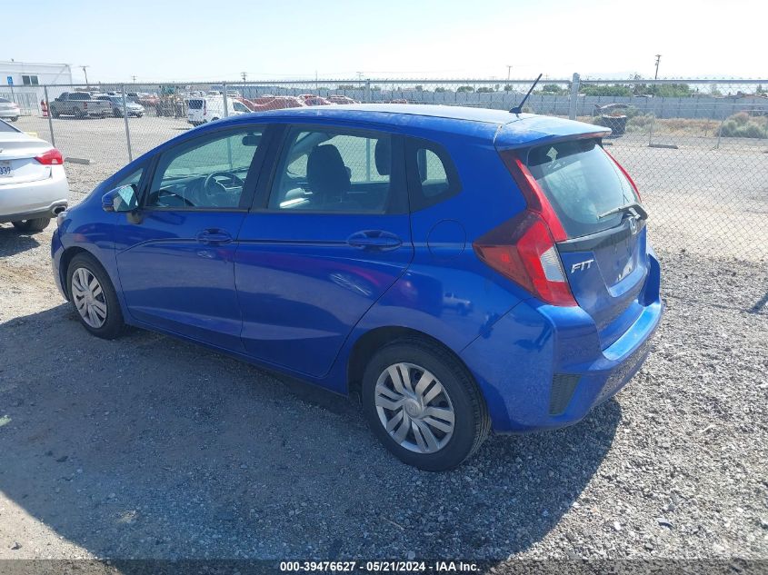 2015 Honda Fit Lx VIN: 3HGGK5H5XFM748428 Lot: 39476627