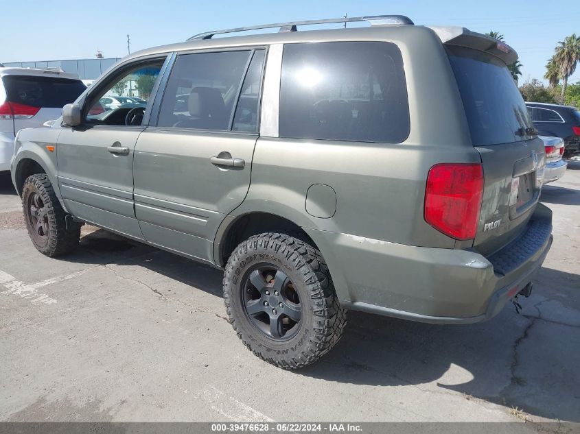 2007 Honda Pilot Ex-L VIN: 2HKYF18567H522734 Lot: 39476628