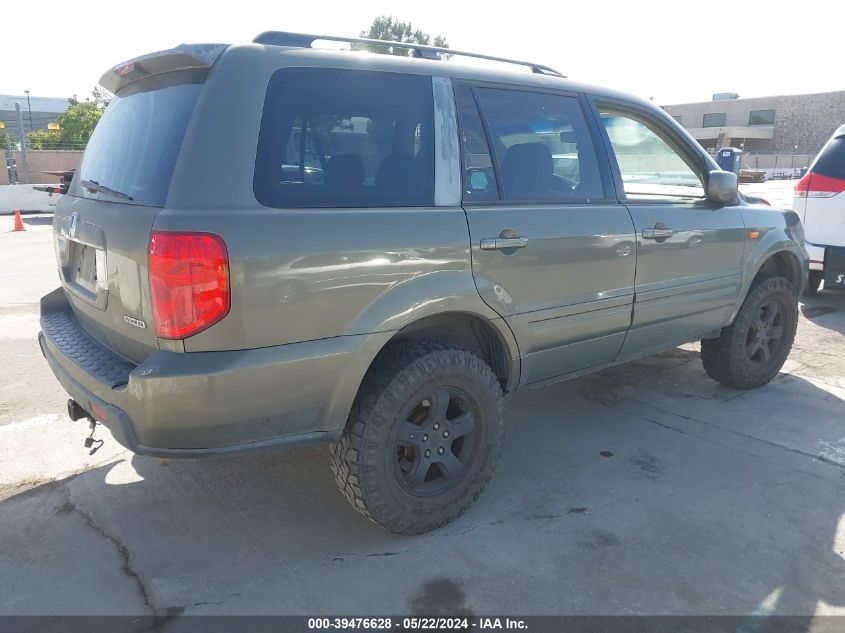 2007 Honda Pilot Ex-L VIN: 2HKYF18567H522734 Lot: 39476628