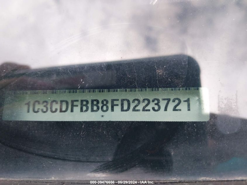 2015 Dodge Dart Sxt VIN: 1C3CDFBB8FD223721 Lot: 39476656