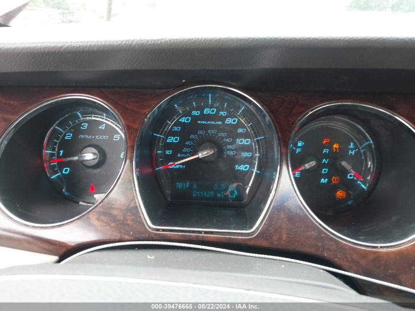 2010 Ford Taurus Sel VIN: 1FAHP2EWXAG126226 Lot: 39476665