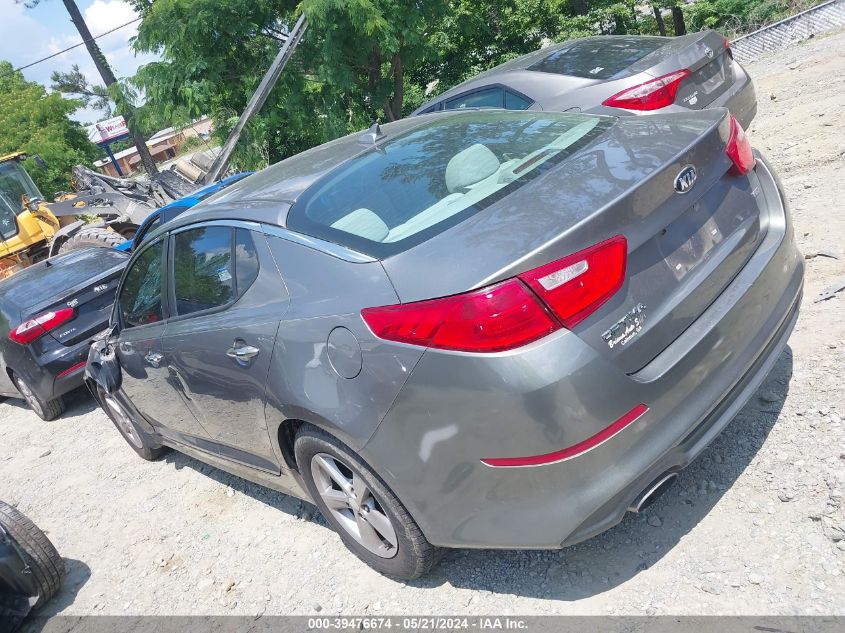 2014 Kia Optima Lx VIN: 5XXGM4A78EG298485 Lot: 39476674