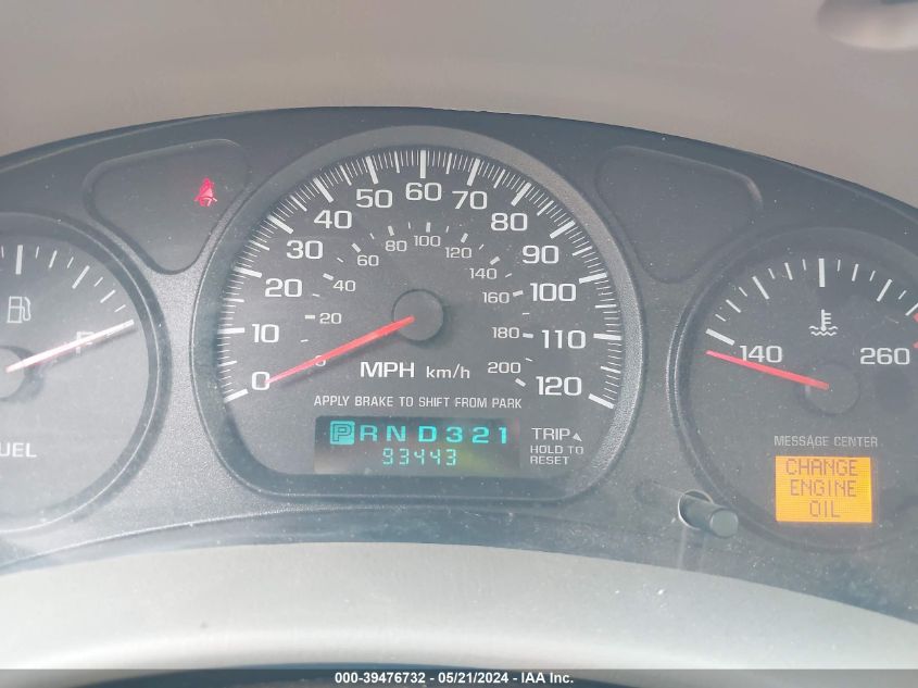 2003 Chevrolet Impala VIN: 2G1WF52E239347489 Lot: 39476732