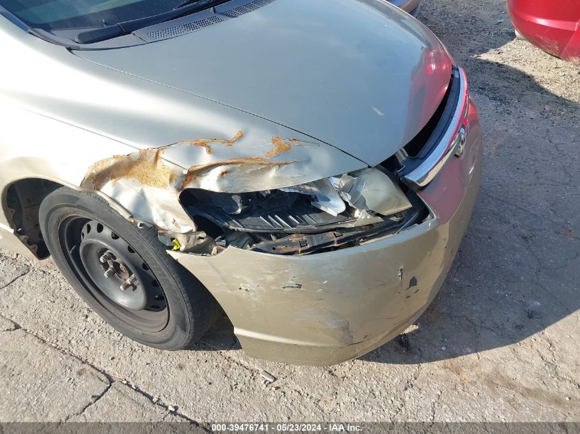 2007 Honda Civic Lx VIN: 1HGFA16547L124895 Lot: 39476741