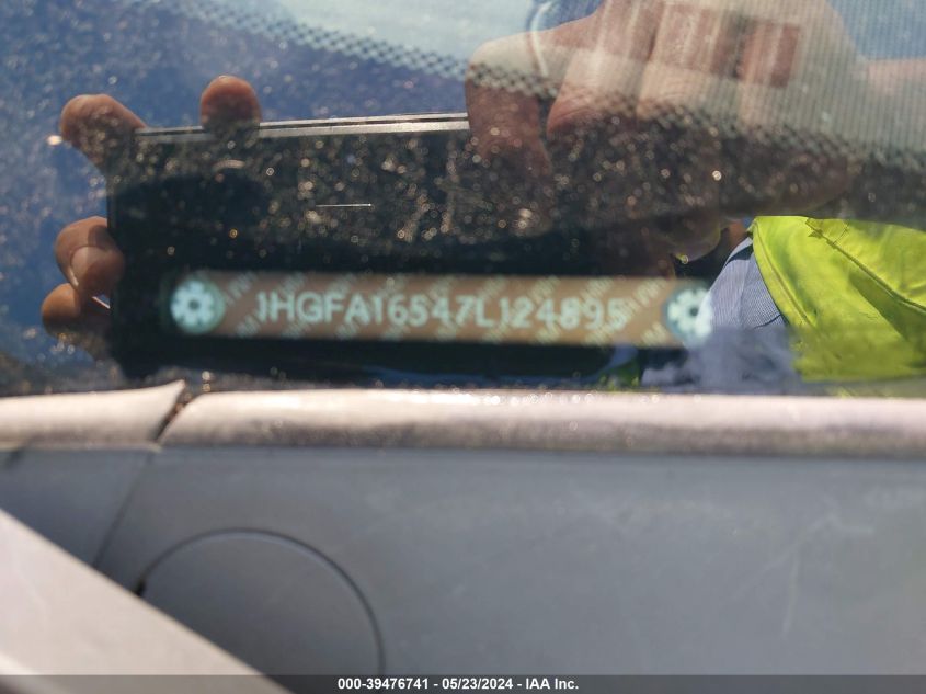 2007 Honda Civic Lx VIN: 1HGFA16547L124895 Lot: 39476741
