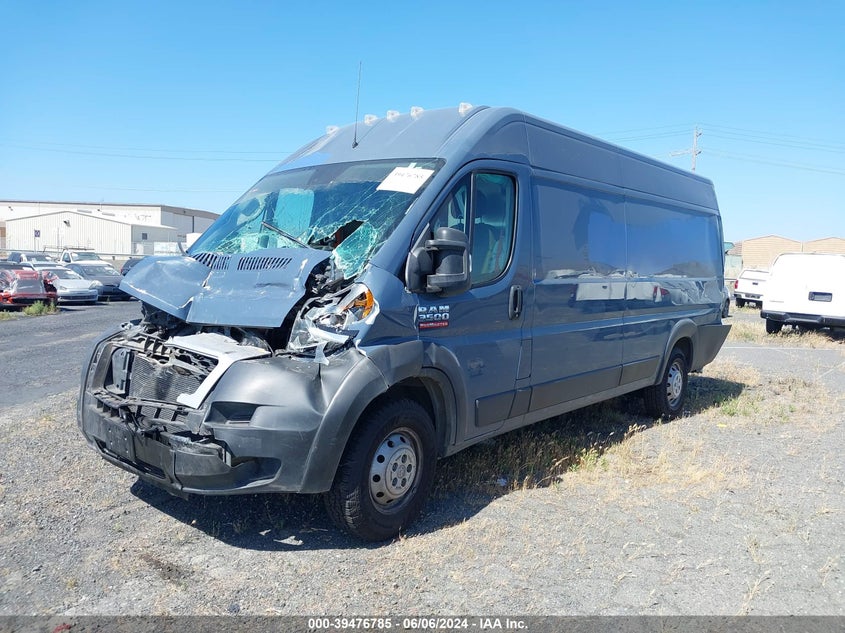 2021 Ram Promaster 3500 Cargo Van High Roof 159 Wb Ext VIN: 3C6MRVJG5ME562657 Lot: 39476785