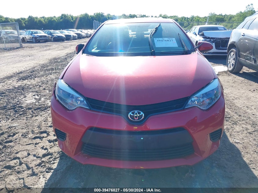 2014 Toyota Corolla Le VIN: 2T1BURHE1EC054129 Lot: 39476827