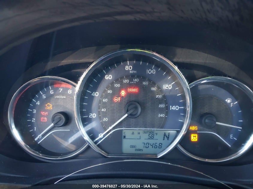 2014 Toyota Corolla Le VIN: 2T1BURHE1EC054129 Lot: 39476827