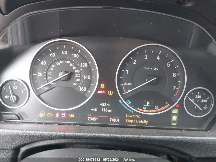 2015 BMW 320I VIN: WBA3B1C5XFK138529 Lot: 39476832