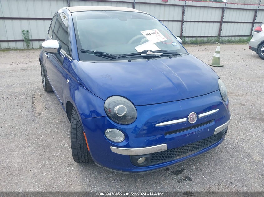 2012 Fiat 500C Lounge VIN: 3C3CFFER8CT360652 Lot: 39476852