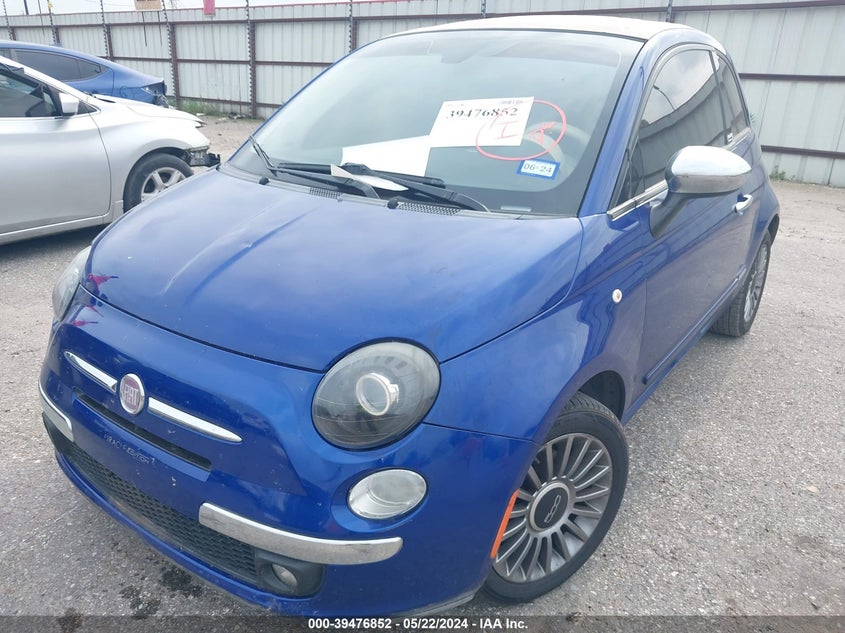 2012 Fiat 500C Lounge VIN: 3C3CFFER8CT360652 Lot: 39476852