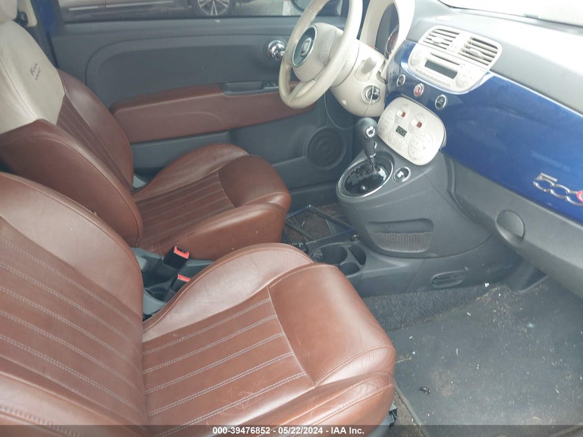 2012 Fiat 500C Lounge VIN: 3C3CFFER8CT360652 Lot: 39476852