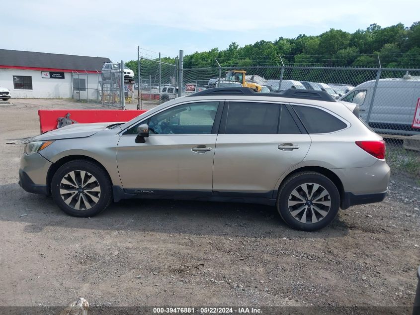 2015 Subaru Outback 3.6R Limited VIN: 4S4BSENC0F3357684 Lot: 39476881
