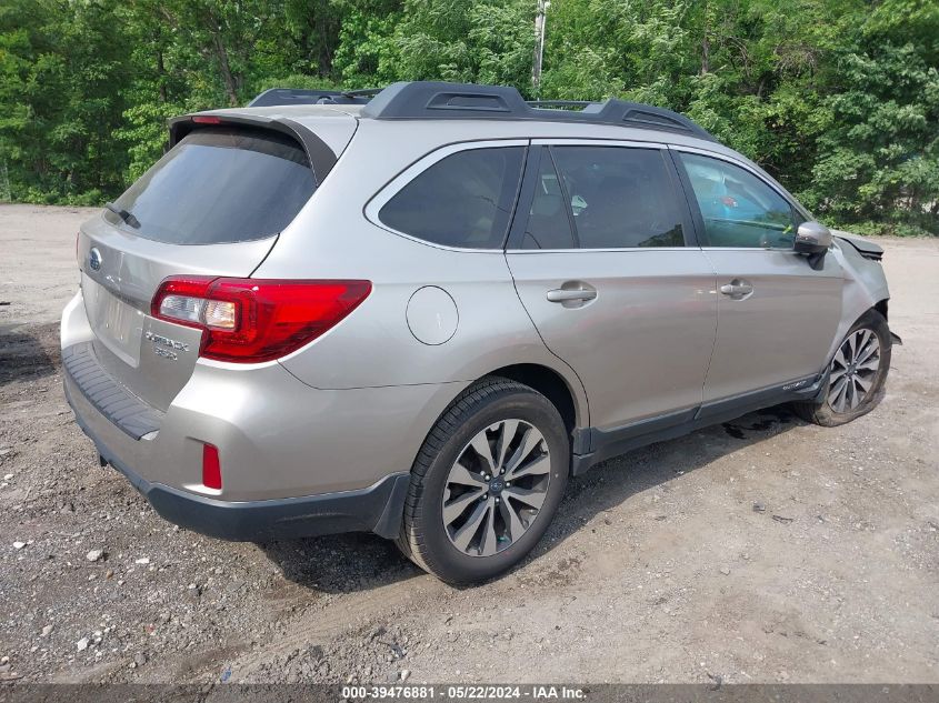 2015 Subaru Outback 3.6R Limited VIN: 4S4BSENC0F3357684 Lot: 39476881