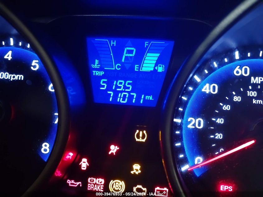 2011 Hyundai Tucson Gls VIN: KM8JUCAC2BU225255 Lot: 39476933