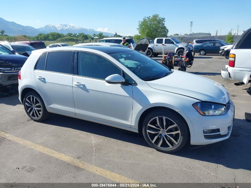 2017 Volkswagen Golf Tsi S 4-Door/Tsi Se 4-Door/Tsi Sel 4-Door/Tsi Wolfsburg Edition 4-Door VIN: 3VW217AU8HM033205 Lot: 39476944