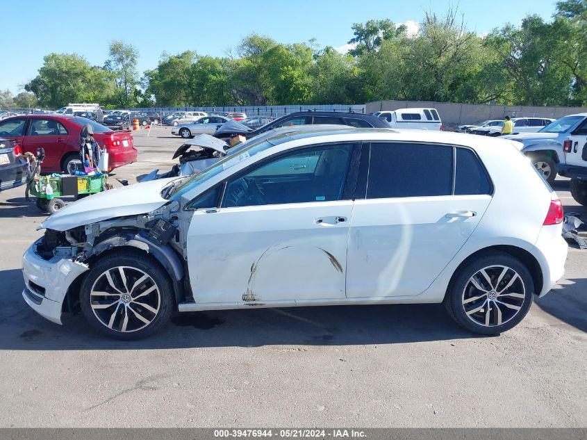 2017 Volkswagen Golf Tsi S 4-Door/Tsi Se 4-Door/Tsi Sel 4-Door/Tsi Wolfsburg Edition 4-Door VIN: 3VW217AU8HM033205 Lot: 39476944