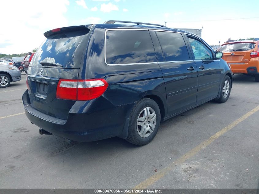 2007 Honda Odyssey Ex-L VIN: 5FNRL38777B124795 Lot: 39476956