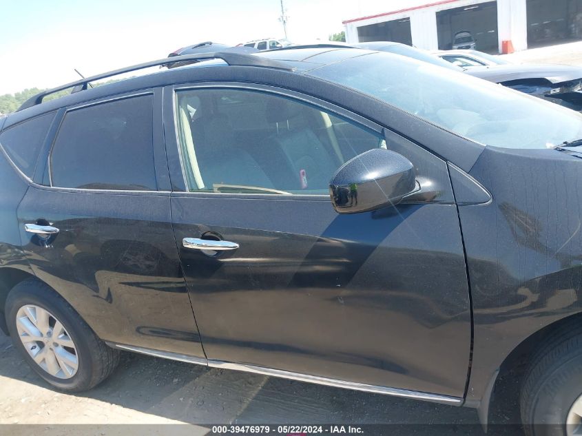 2014 Nissan Murano Sl VIN: JN8AZ1MW9EW508510 Lot: 39476979