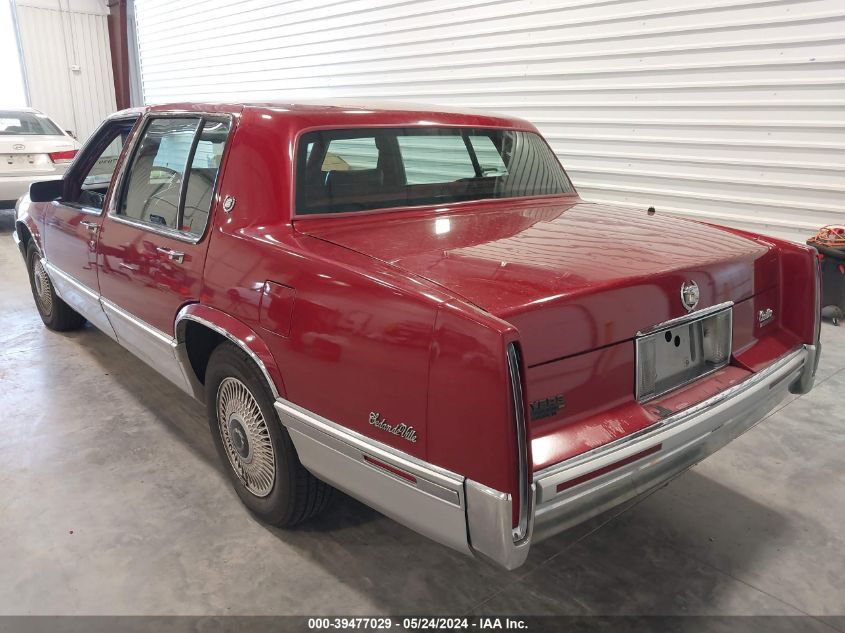 1992 Cadillac Deville VIN: 1G6CD53B9N4229873 Lot: 39477029