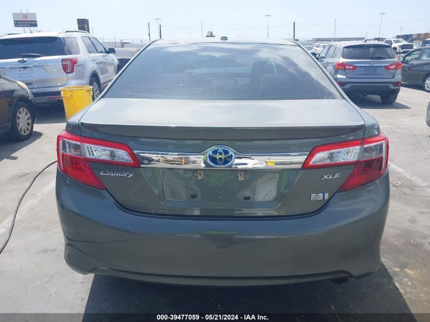 2012 Toyota Camry Hybrid Xle VIN: 4T1BD1FK1CU030 Lot: 39477059