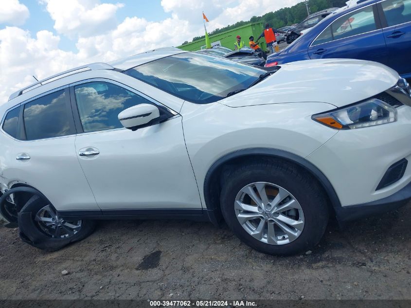 2016 Nissan Rogue Sv VIN: KNMAT2MT9GP676993 Lot: 39477062