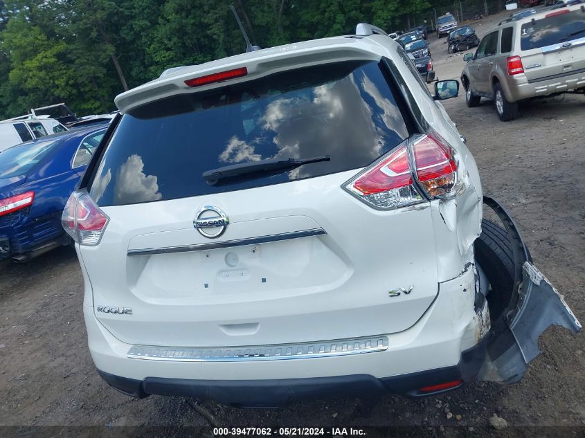 2016 Nissan Rogue Sv VIN: KNMAT2MT9GP676993 Lot: 39477062