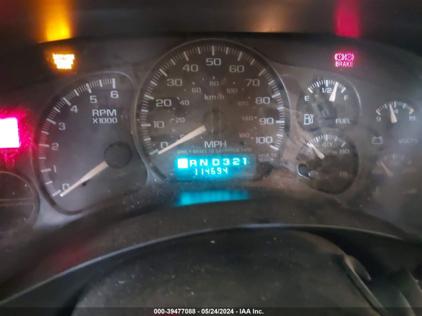 2002 Chevrolet Tahoe Lt VIN: 1GNEK13Z92R199362 Lot: 39477088