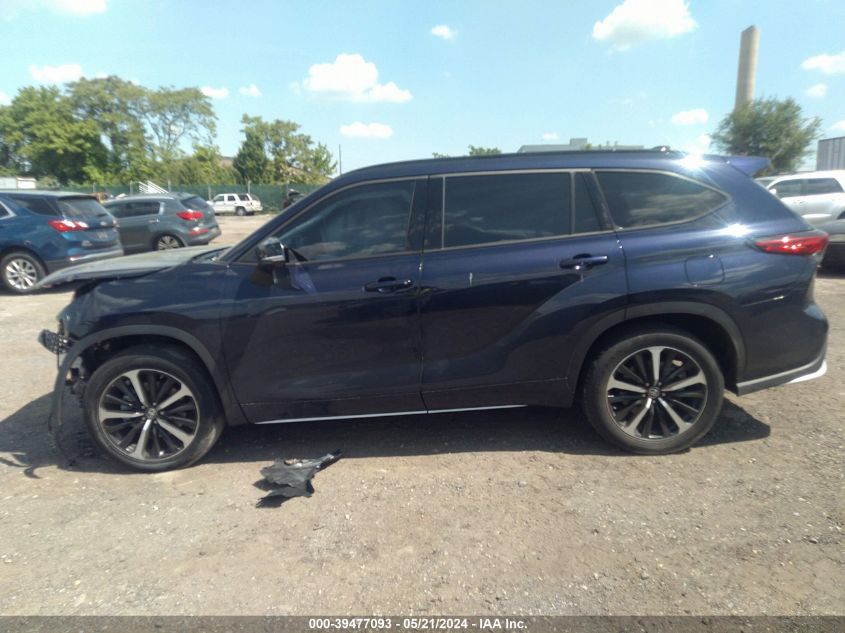 2022 Toyota Highlander Xse VIN: 5TDLZRBH1NS197114 Lot: 39477093