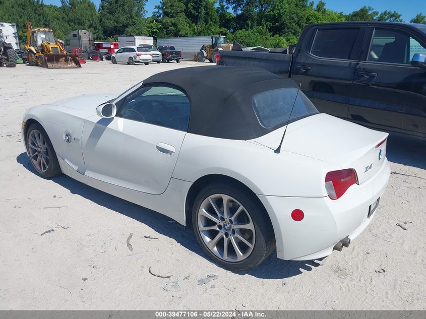 2006 BMW Z4 3.0I VIN: 4USBU33546LW66611 Lot: 39477106