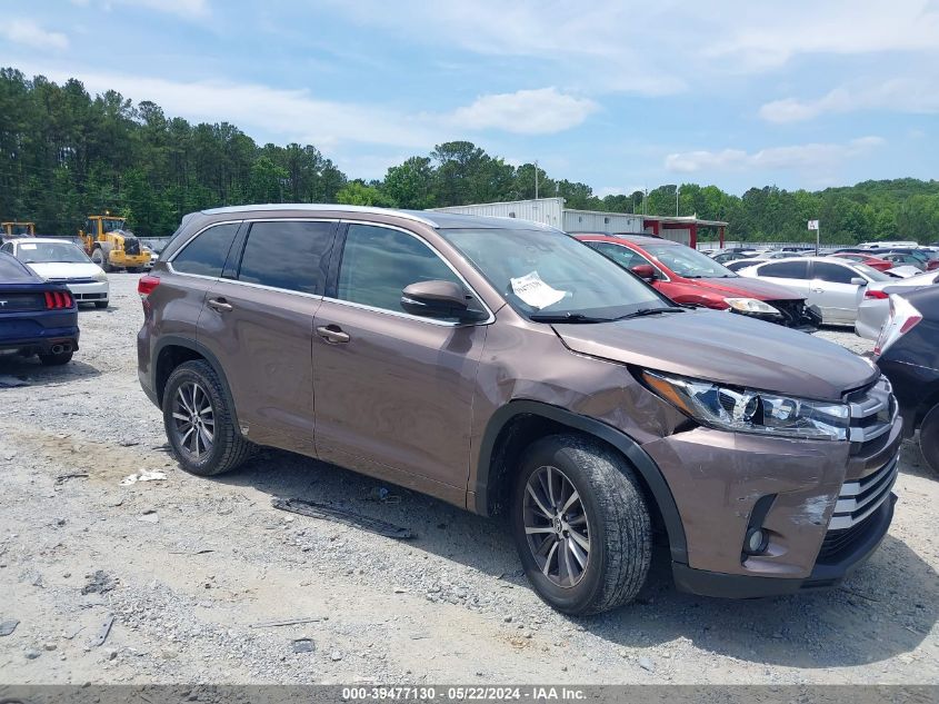 2018 Toyota Highlander Xle VIN: 5TDKZRFH3JS251786 Lot: 39477130