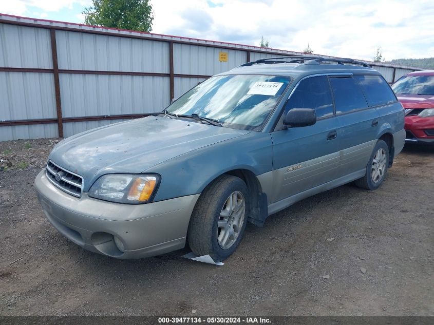 2002 Subaru Outback VIN: 4S3BH675527639801 Lot: 39477134