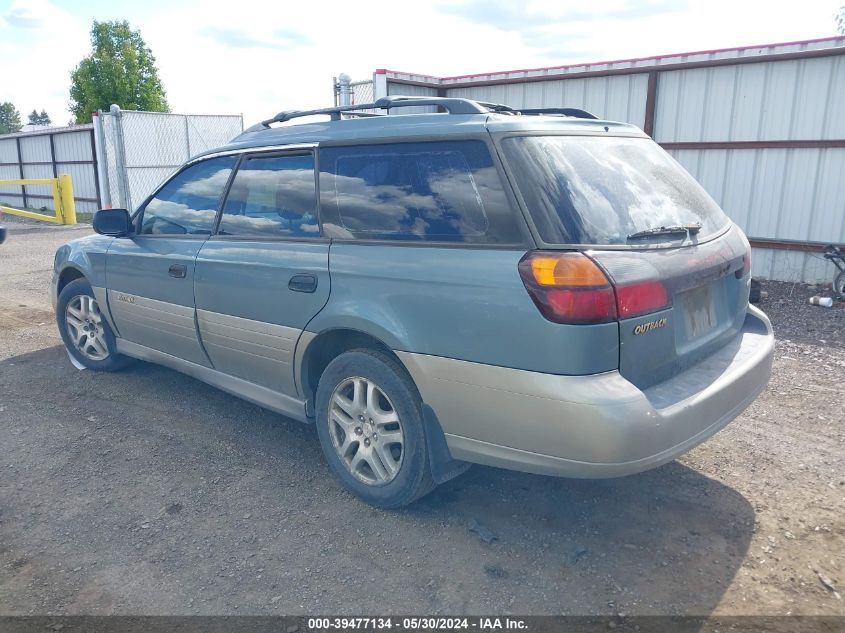 2002 Subaru Outback VIN: 4S3BH675527639801 Lot: 39477134