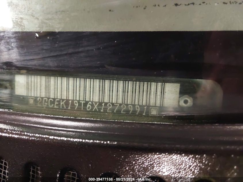 1999 Chevrolet Silverado 1500 Ls VIN: 2GCEK19T6X1272991 Lot: 39477138