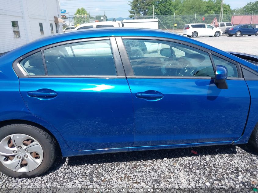 2014 Honda Civic Lx VIN: 2HGFB2E52EH553497 Lot: 39477150