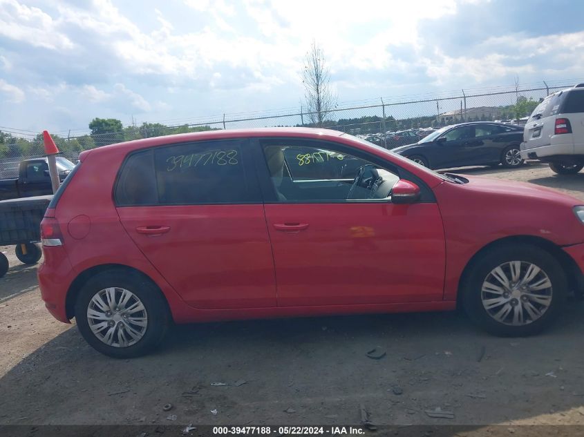 2013 Volkswagen Golf 2.5L 4-Door VIN: WVWDB7AJXDW129801 Lot: 39477188