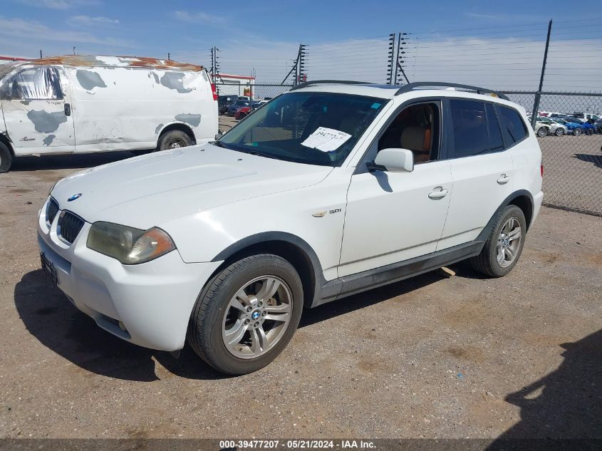 2006 BMW X3 3.0I VIN: WBXPA93456WG92332 Lot: 39477207