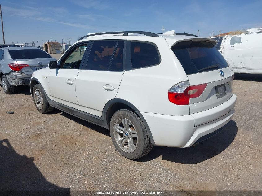 2006 BMW X3 3.0I VIN: WBXPA93456WG92332 Lot: 39477207