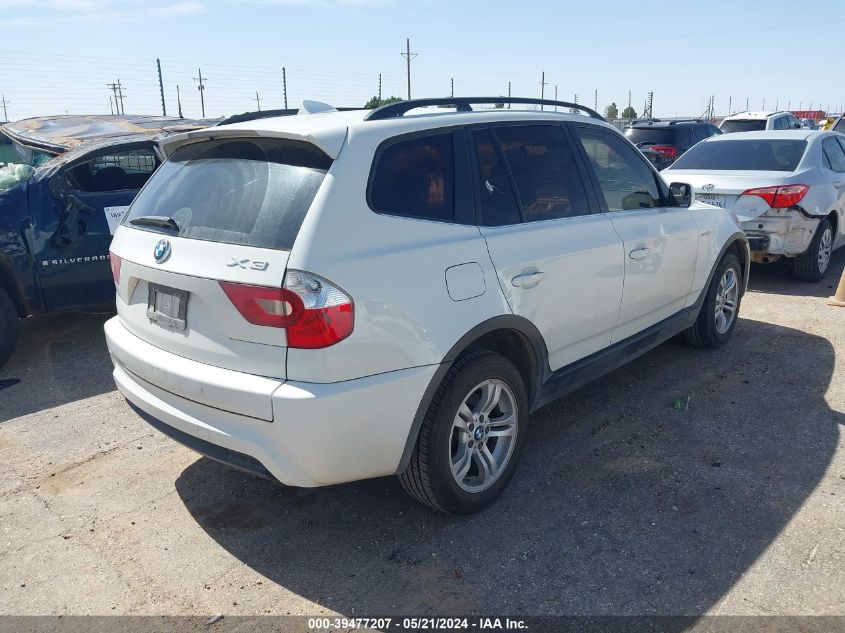 2006 BMW X3 3.0I VIN: WBXPA93456WG92332 Lot: 39477207