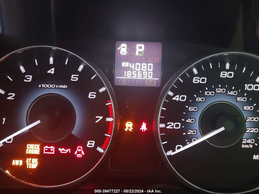 2011 Subaru Outback 2.5I Limited VIN: 4S4BRBKC9B3316995 Lot: 39477227