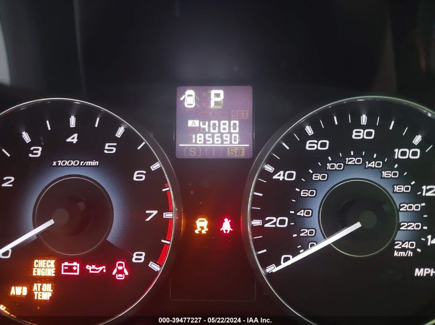 2011 Subaru Outback 2.5I Limited VIN: 4S4BRBKC9B3316995 Lot: 39477227