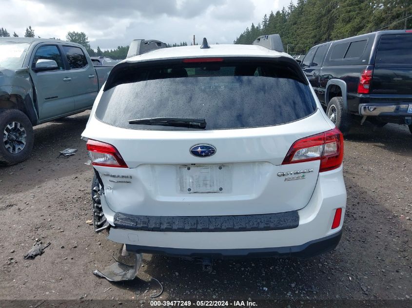 2016 Subaru Outback 2.5I Limited VIN: 4S4BSANC0G3348770 Lot: 39477249