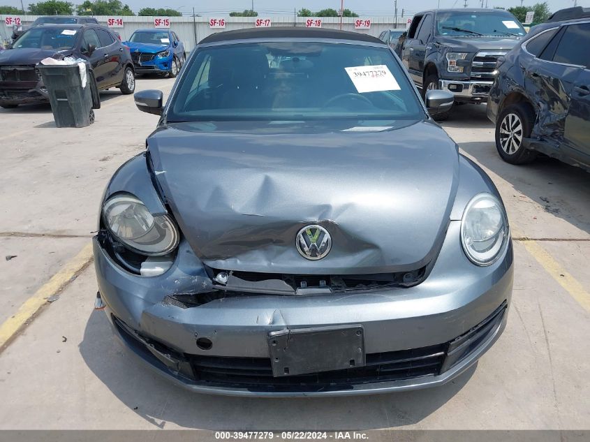 2013 Volkswagen Beetle 2.5L VIN: 3VW5X7AT6DM832607 Lot: 39477279