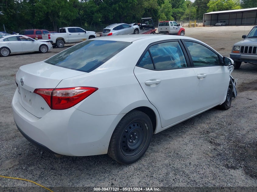 VIN 2T1BURHE0JC043648 2018 TOYOTA COROLLA LE