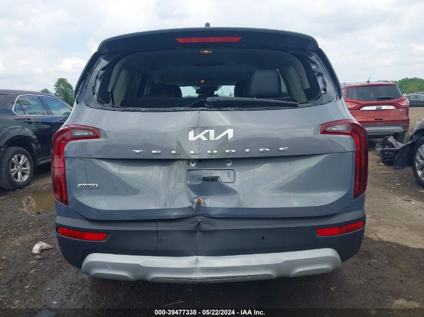 2022 Kia Telluride Lx VIN: 5XYP2DHC4NG279209 Lot: 39477338