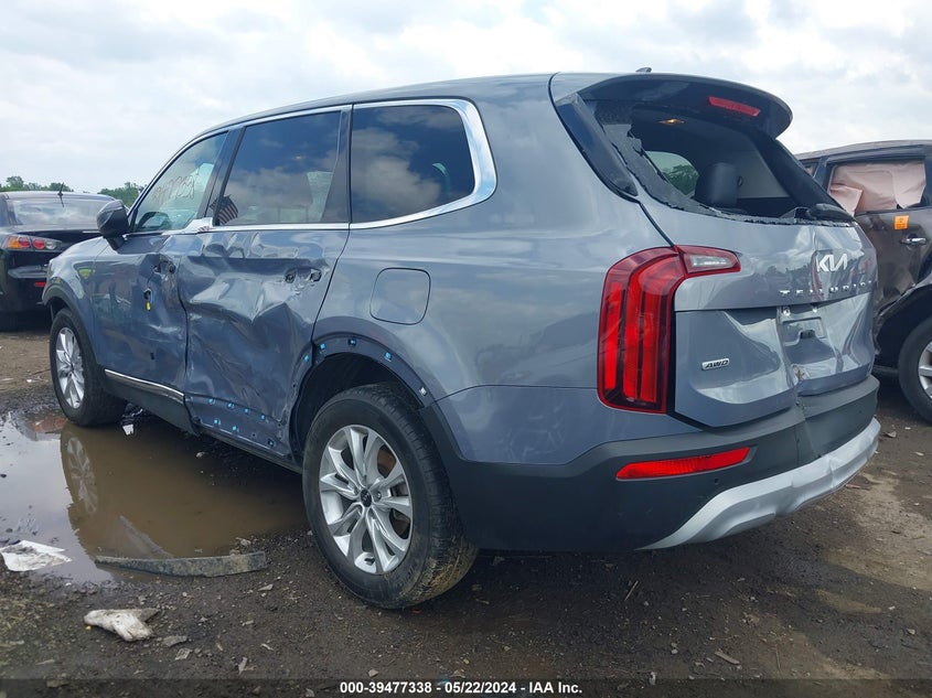 2022 Kia Telluride Lx VIN: 5XYP2DHC4NG279209 Lot: 39477338