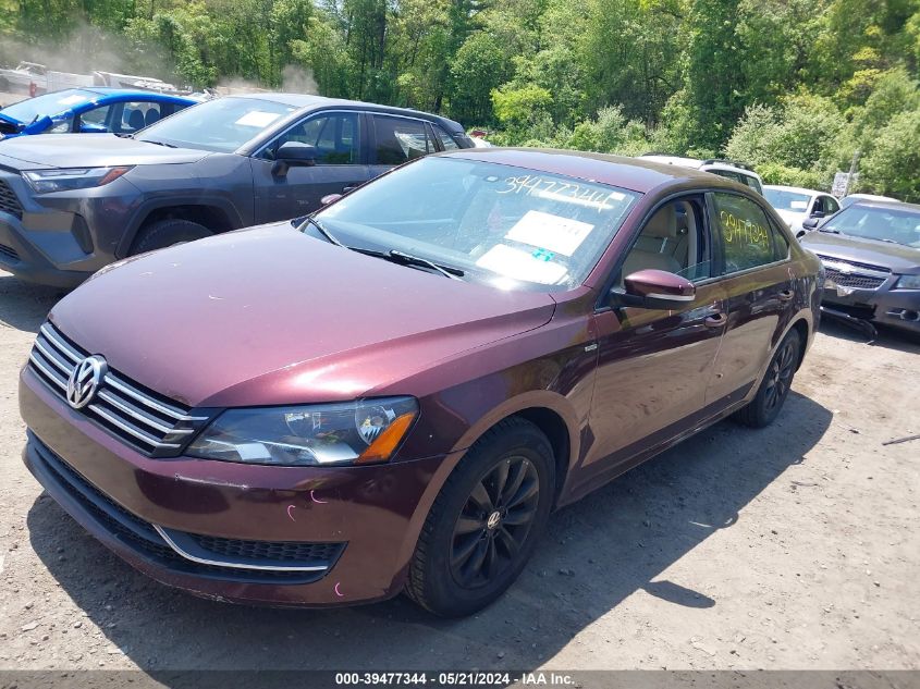 2013 Volkswagen Passat 2.5L S/2.5L Wolfsburg Edition VIN: 1VWAP7A37DC151078 Lot: 39477344