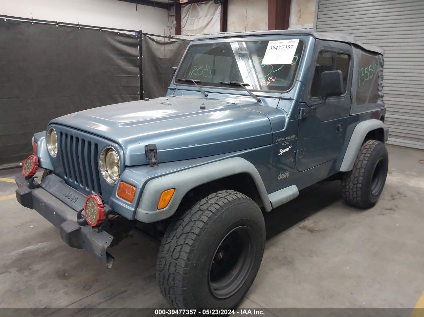 1998 Jeep Wrangler Sport VIN: 1J4FY19S7WP801788 Lot: 39477357