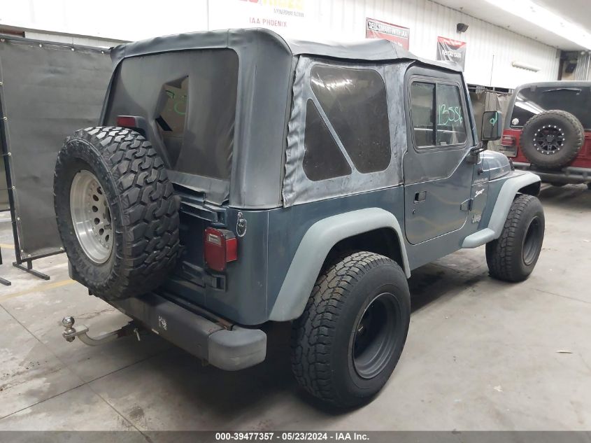 1998 Jeep Wrangler Sport VIN: 1J4FY19S7WP801788 Lot: 39477357