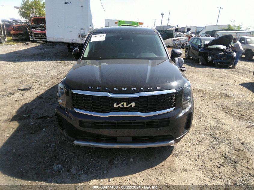 2022 Kia Telluride Lx VIN: 5XYP2DHC4NG287486 Lot: 39477400